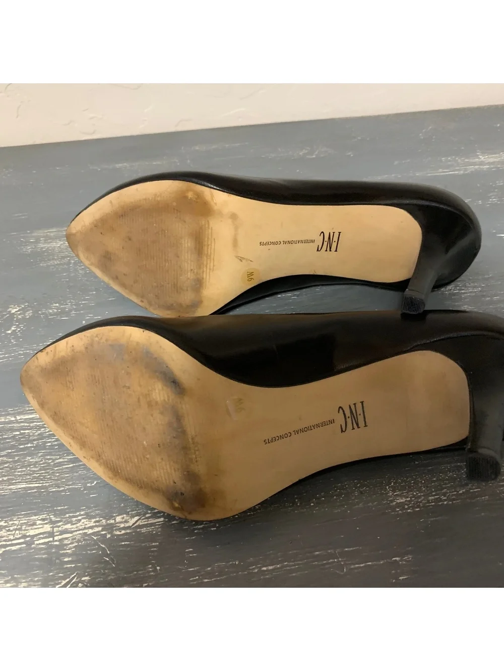 INC International Concepts black pointed-toe pumps